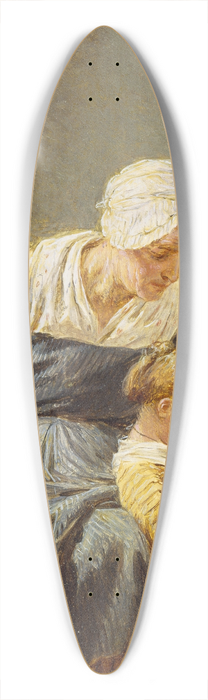 Nicolas Bernard Lpici - Leducation commence (Education Begun) 39.3 inch art pintail longboard deck