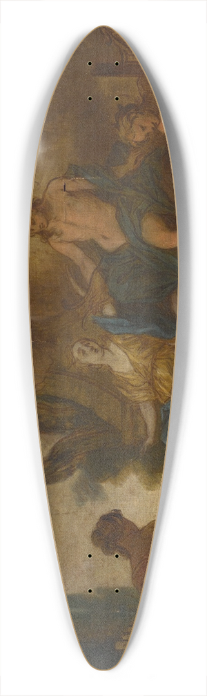 Nicolas Bertin - Apollo and the muses 39.3 inch art pintail longboard deck