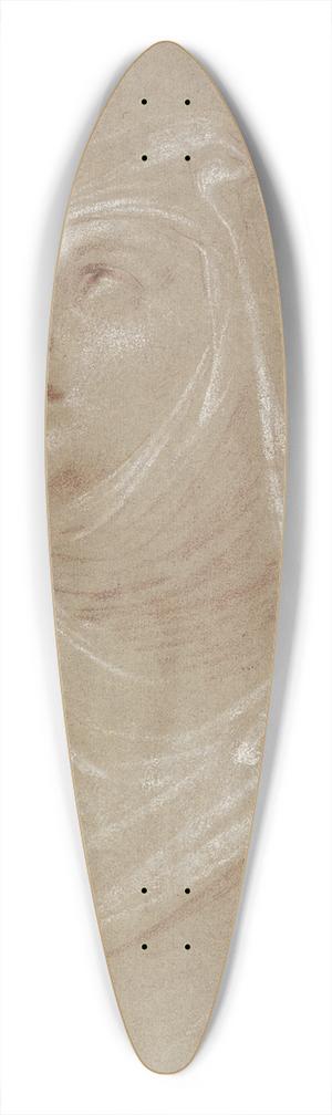 Nicolas Guibal - A nuns bust 39.3 inch art pintail longboard deck