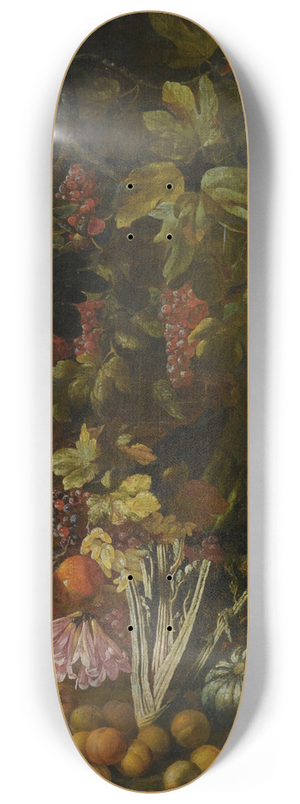 Giovanni Battista Ruoppolo - Natura Morta Di Fiori E Frutta 8.25 inch art skate deck