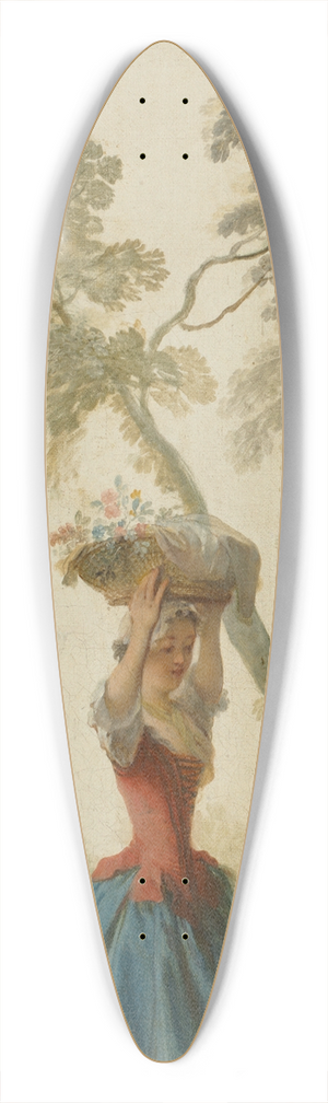 Nicolas Lancret - Horticulture 39.3 inch art pintail longboard deck