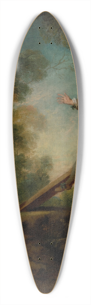 Nicolas Lancret - The Seesaw 39.3 inch art pintail longboard deck