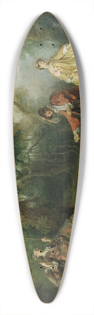 Nicolas Lancret - The Swing 39.3 inch art pintail longboard deck