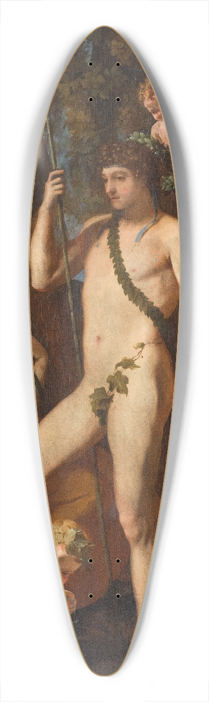 Nicolas Poussin - Bacchus-Apollo 39.3 inch art pintail longboard deck