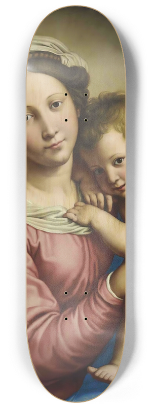 Giovanni Battista Salvi da Sassoferrato - The Madonna And Child 8.25 inch art skate deck