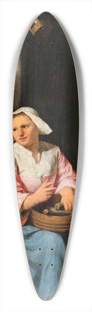 Nicolas Walraven van Haeften - Declaration of love 39.3 inch art pintail longboard deck