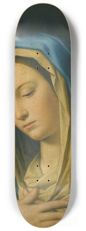 Giovanni Battista Salvi da Sassoferrato - The Madonna At Prayer 8.25 inch art skate deck