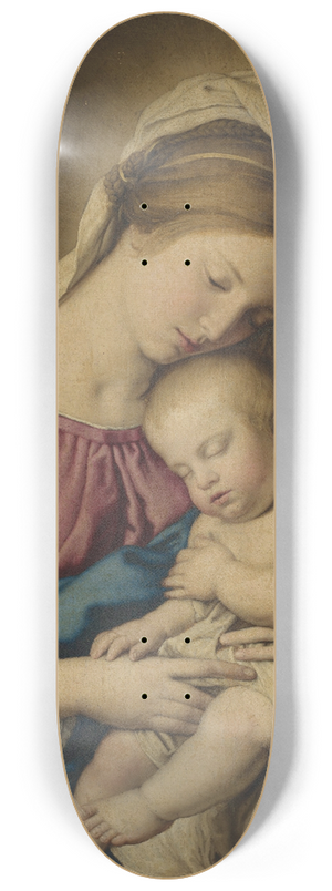 Giovanni Battista Salvi da Sassoferrato - Vierge  lEnfant 8.25 inch art skate deck Giovanni Battista Salvi da Sassoferrato - Vierge  lEnfant 8.25 inch art skate deck