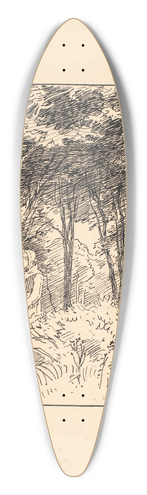 Niels Skovgaard - Trillevip 39.3 inch art pintail longboard deck