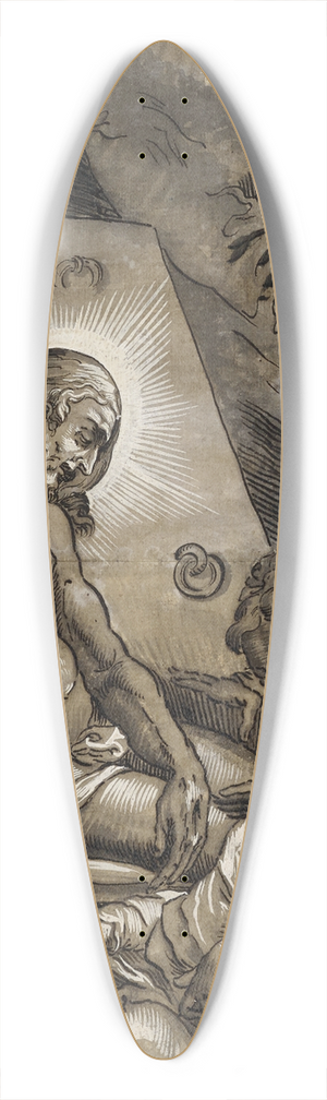 Niklaus Bock - Grablegung Christi 39.3 inch art pintail longboard deck