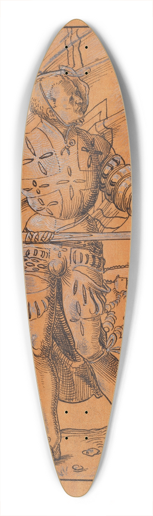 Niklaus Manuel - Bannertrger 39.3 inch art pintail longboard deck