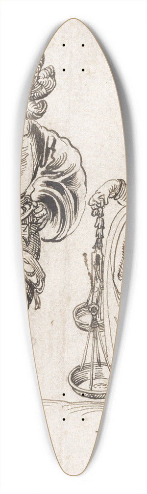 Niklaus Manuel - Gerechtigkeit und Eidgenosse 39.3 inch art pintail longboard deck