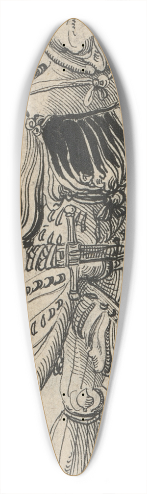 Niklaus Manuel - Krieger 39.3 inch art pintail longboard deck