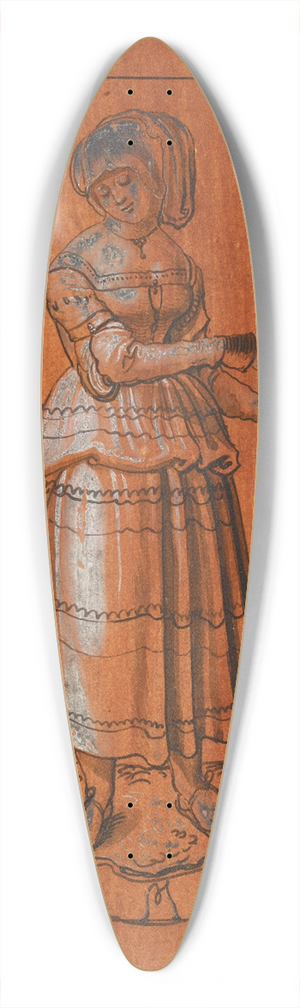 Niklaus Manuel - Trichte Jungfrau 39.3 inch art pintail longboard deck