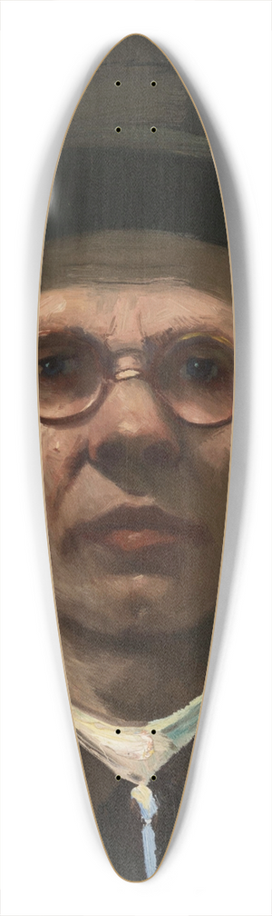 Nikolai Kummits - Self-portrait 39.3 inch art pintail longboard deck