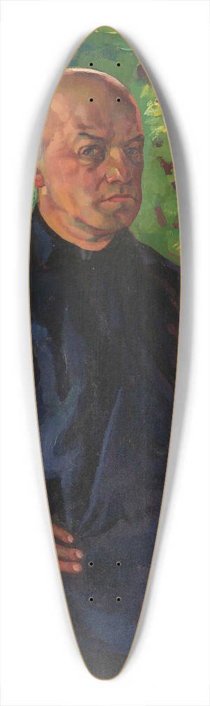 Nikolai Triik - Autoportree 39.3 inch art pintail longboard deck