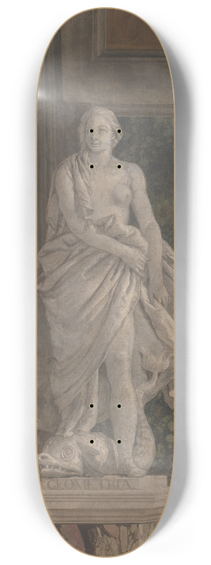 Giovanni Battista Tiepolo - Allegorical Figure Representing Geometry 8.25 inch art skate deck