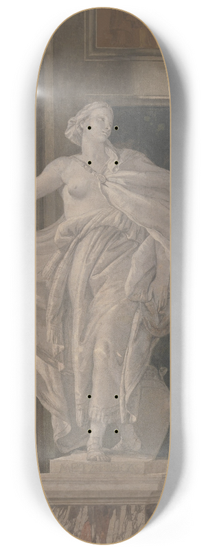 Giovanni Battista Tiepolo - Allegorical Figure Representing Metaphysics 8.25 inch art skate deck