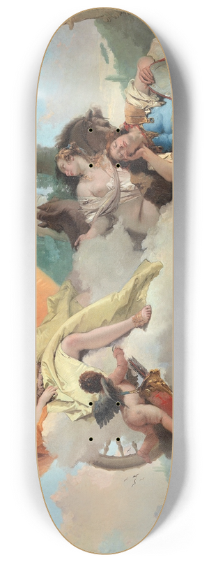Giovanni Battista Tiepolo - Armida Encounters The Sleeping Rinaldo 8.25 inch art skate deck