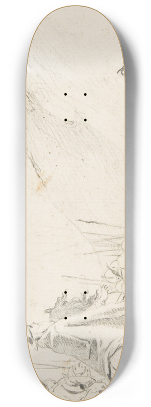 Giovanni Battista Tiepolo - Cardinal with Troops Facing a Fortification on a Hilltop 8.25 inch art skate deck