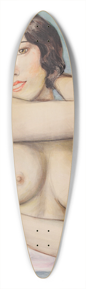 Nils Dardel - Marthe 39.3 inch art pintail longboard deck