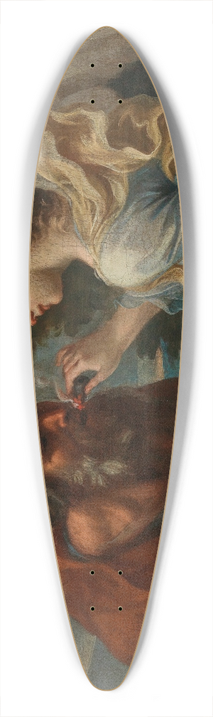 North Italian School - The Prophet Isaiah 39.3 inch art pintail longboard deck