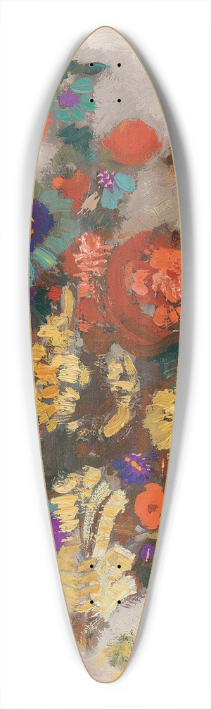 Odilon Redon - Bouquet de fleurs 39.3 inch art pintail longboard deck