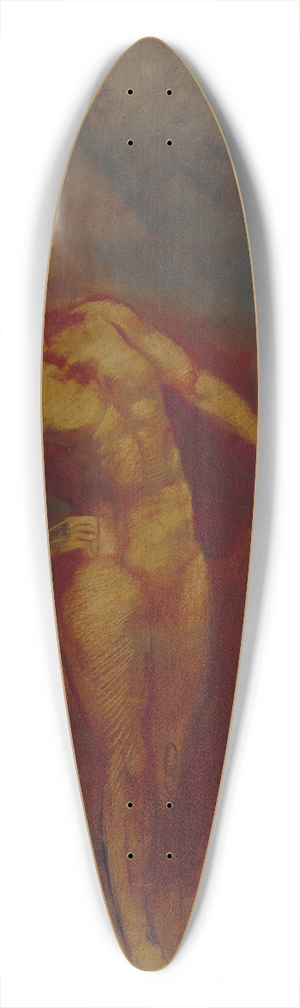 Odilon Redon - Esquisse pour Le Char dApollon 39.3 inch art pintail longboard deck