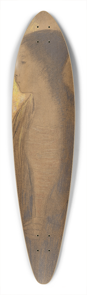 Odilon Redon - Figure devant un arbre 39.3 inch art pintail longboard deck