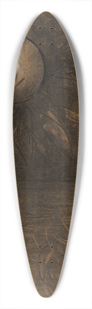 Odilon Redon - Fleur sur un marcage 39.3 inch art pintail longboard deck