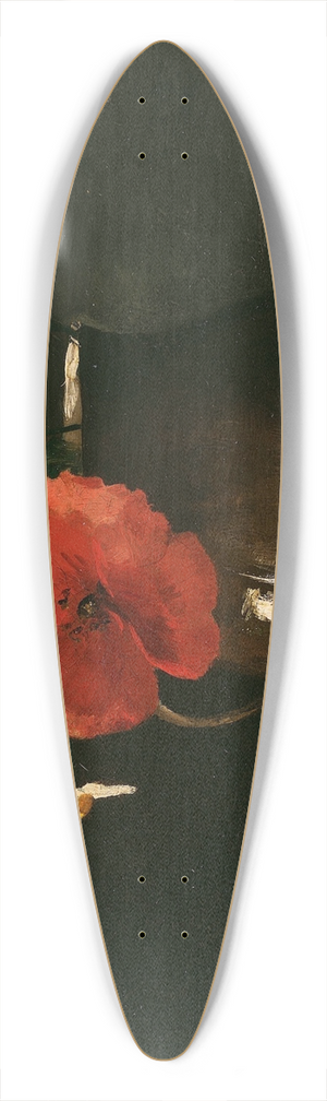 Odilon Redon - Flowers; Poppies and Daisies 39.3 inch art pintail longboard deck