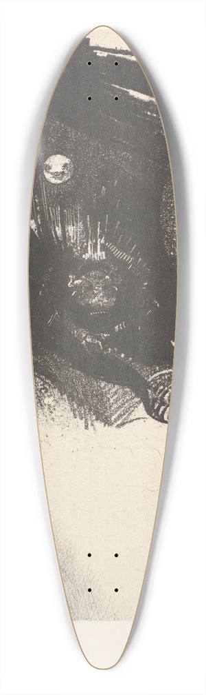 Odilon Redon - Hideous Larvae 39.3 inch art pintail longboard deck