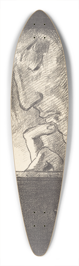 Odilon Redon - Lumiere (Light) 39.3 inch art pintail longboard deck