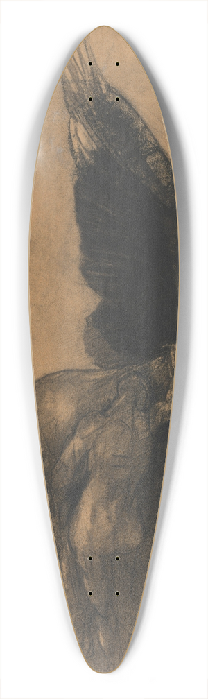 Odilon Redon - Pegasus and Bellerophon 39.3 inch art pintail longboard deck