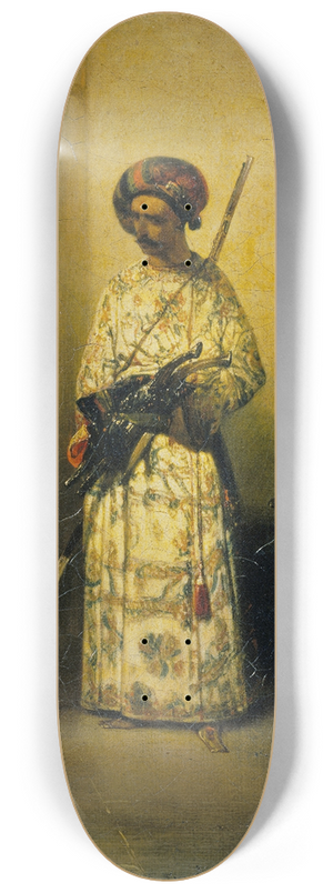 Alexandre-Gabriel Decamps - Soldier of the Guard of a Vizier 8.25 inch art skate deck