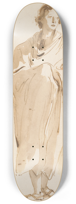 Giovanni Battista Tiepolo - Standing Figure of a Youth 8.25 inch art skate deck