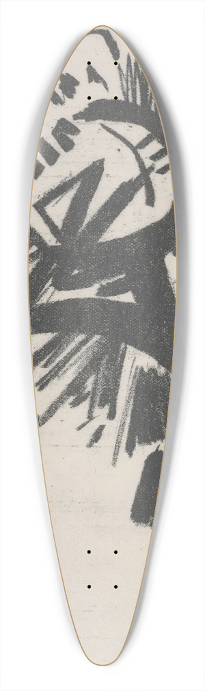 Olga Vladimirovna Rozanova - Illustration from Explodity 39.3 inch art pintail longboard deck