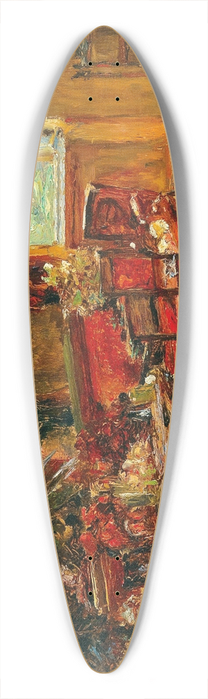 Olga Wisinger-Florian - Interior 39.3 inch art pintail longboard deck
