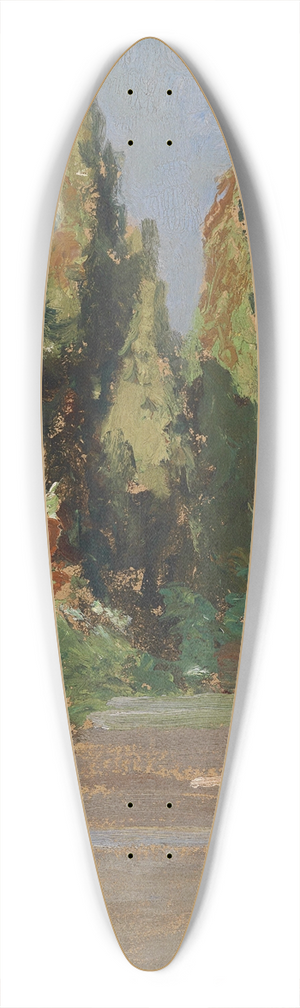 Olga Wisinger-Florian - Parklandschaft 39.3 inch art pintail longboard deck