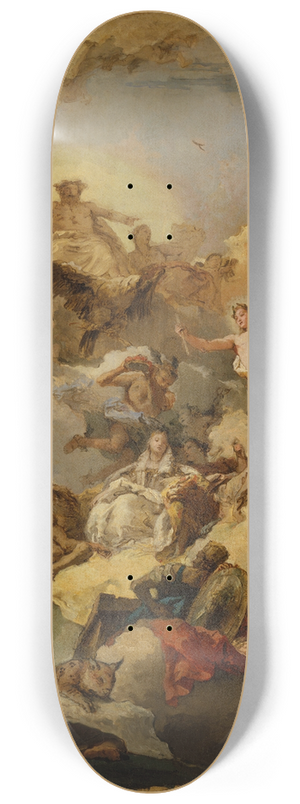 Giovanni Battista Tiepolo - The Apotheosis of the Spanish Monarchy 8.25 inch art skate deck