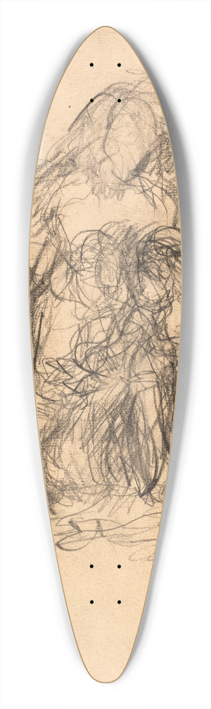 Oluf Hartmann - Kompositionsstudie 39.3 inch art pintail longboard deck