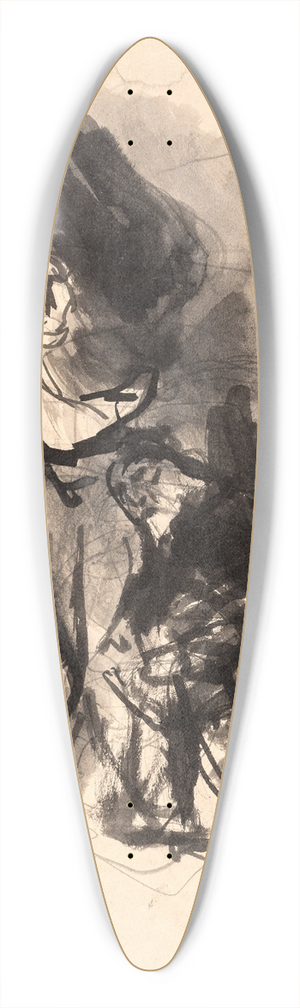 Oluf Hartmann - Studie til Ddalus og Ikarus 39.3 inch art pintail longboard deck