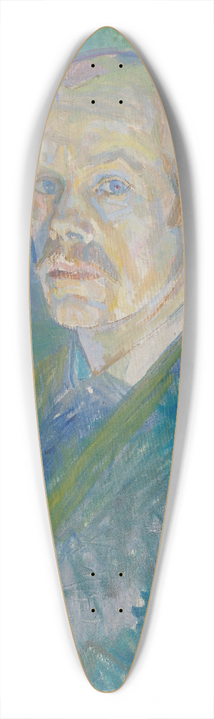 Oluf Wold-Torne - Self-Portrait 39.3 inch art pintail longboard deck