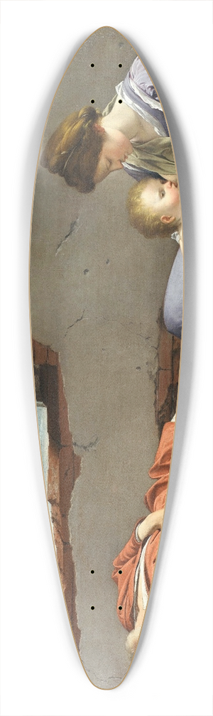 Orazio Gentileschi - Rest On The Flight Into Egypt 39.3 inch art pintail longboard deck