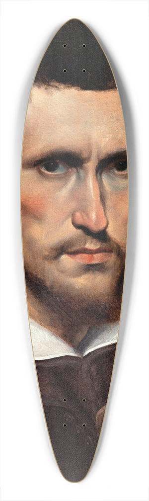 Ortensio Crespi - Portrait of a press 39.3 inch art pintail longboard deck