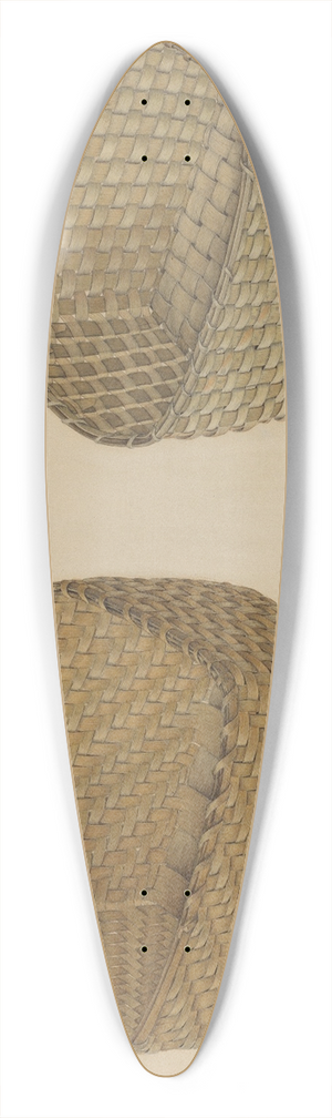 Orville Cline - Shaker Baskets 39.3 inch art pintail longboard deck