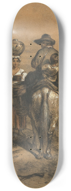 Alexandre-Gabriel Decamps - The Encounter 8.25 inch art skate deck Alexandre-Gabriel Decamps - The Encounter 8.25 inch art skate deck