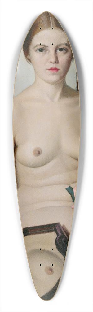 Oscar Ghiglia - The Artificial Rose 39.3 inch art pintail longboard deck