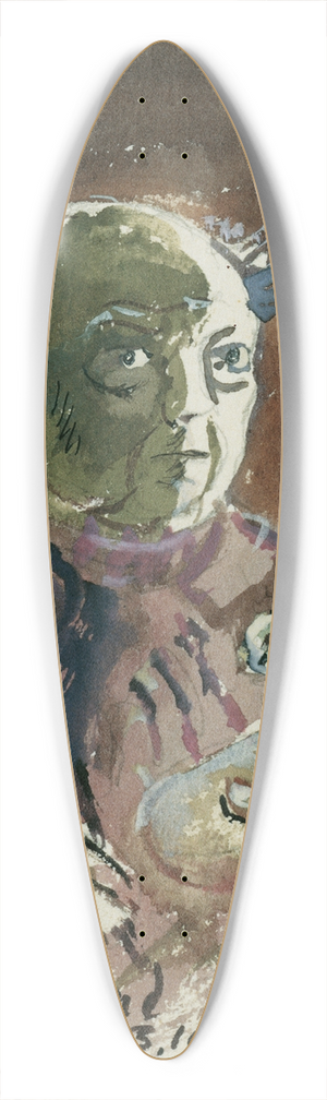 Oskar Laske - Selbstportrt 39.3 inch art pintail longboard deck