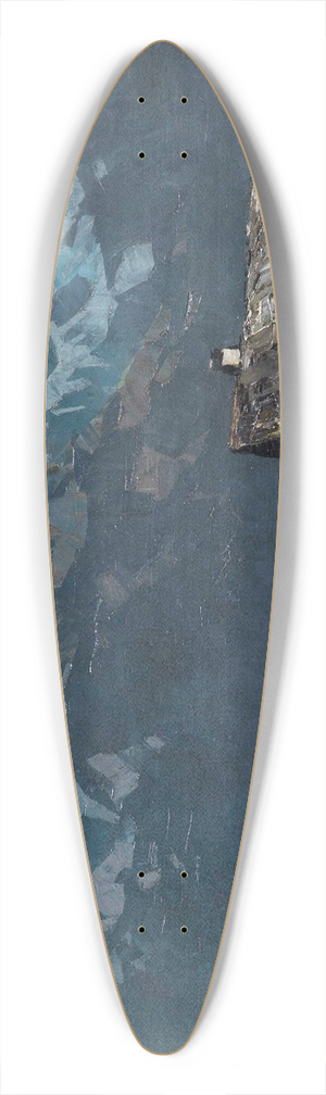 Oskar Mulley - Bergbauernhof 39.3 inch art pintail longboard deck